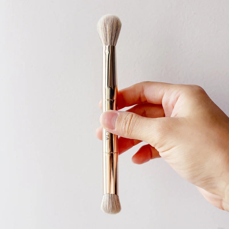 Dual-Ended Concealer Brush for Flawless Makeup Blending Synthetic Hair