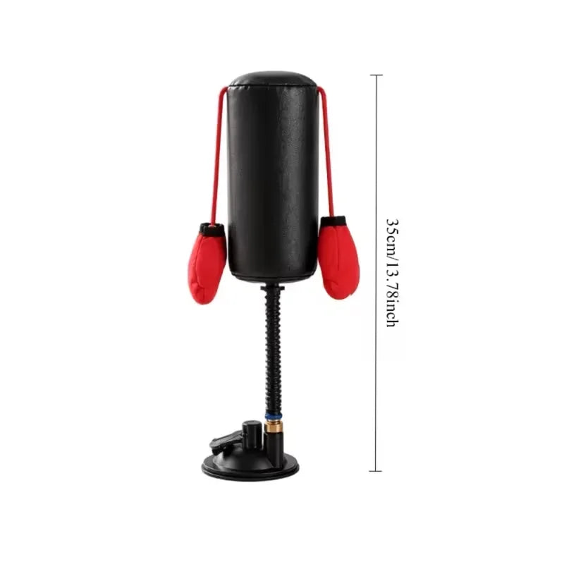Cat Punching Bag Toy with Boxing Gloves - Interactive Indoor Play