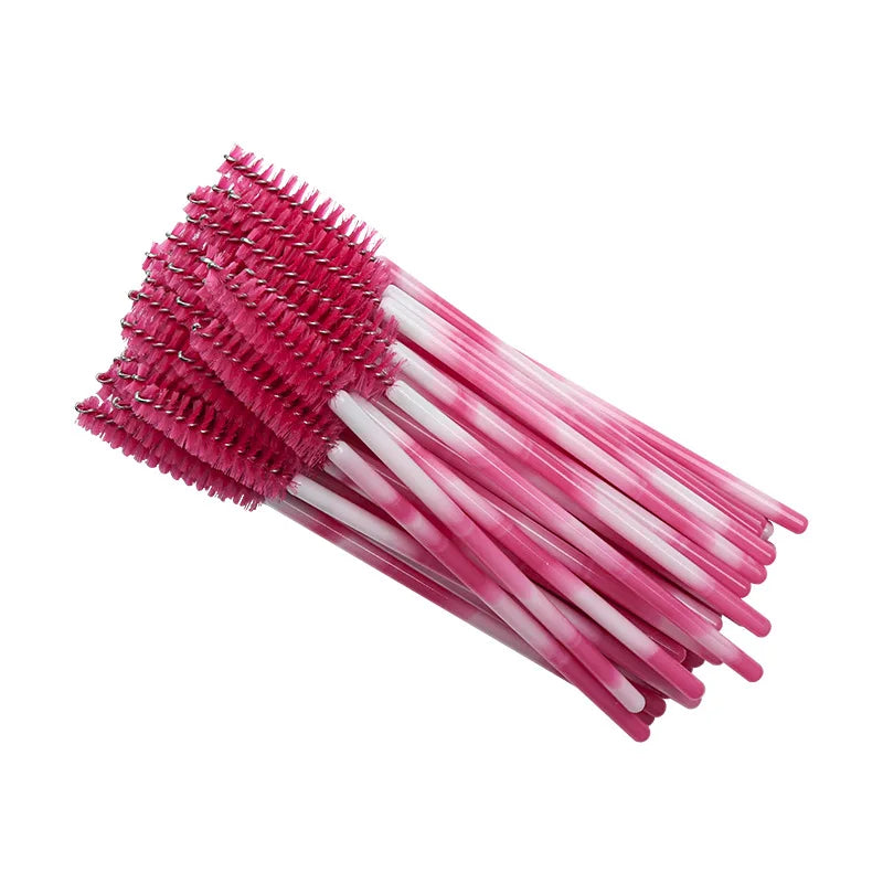 Disposable Eyelash & Eyebrow Brush Set - Makeup Spoolies & Mascara Wands
