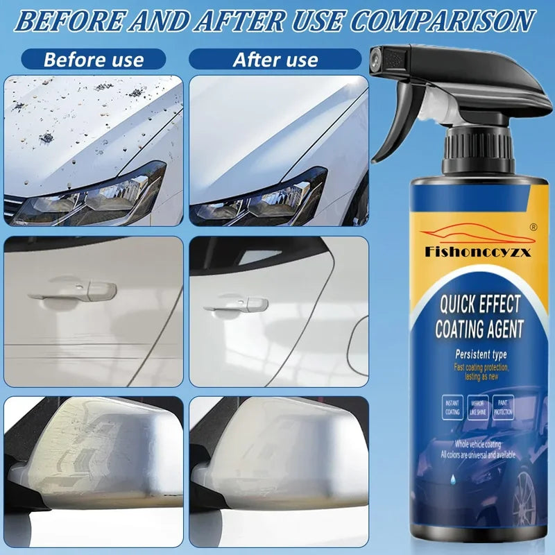 Car Coating Spray Waterless Wax & Scratch Remover - Quick Protective Polish