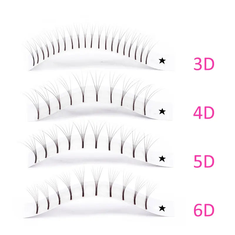 Russian Volume Eyelash Extensions Bouquets - Premade Long Stem False Lashes