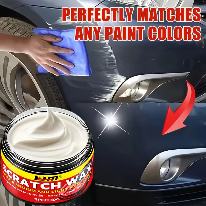 Car Scratch Repair Wax - All Color Vehicle Paint Restorer & Protection 30G