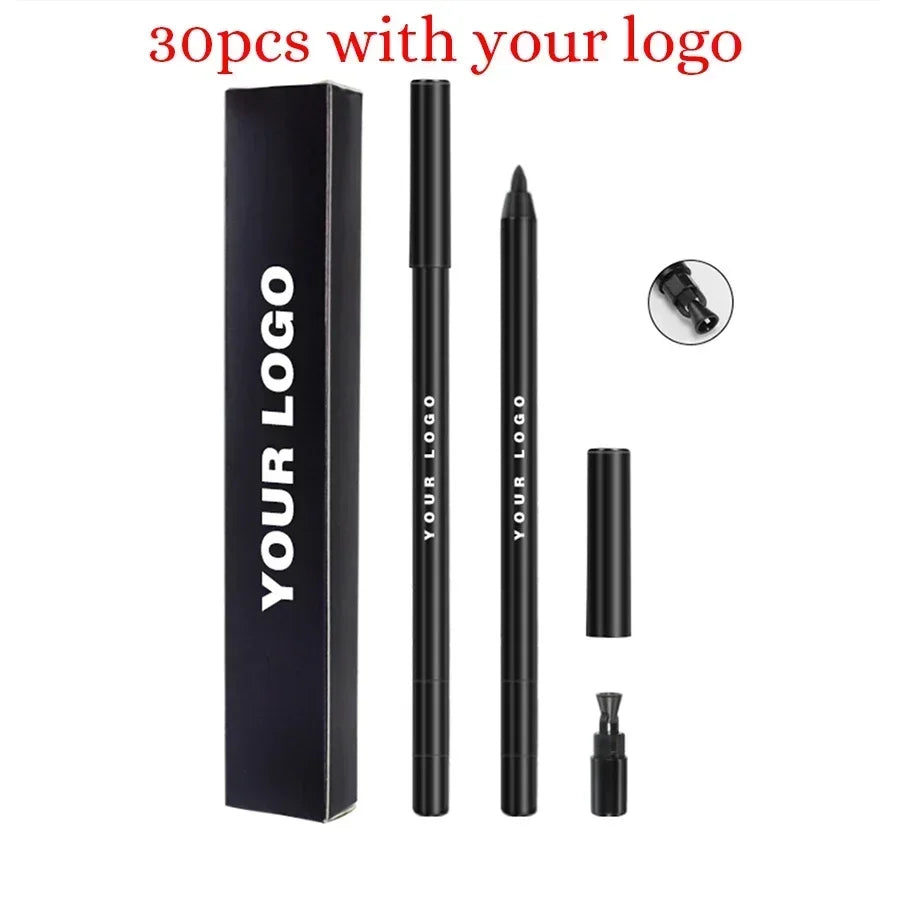 Waterproof Eyeliner Pen with Built-in Sharpener - Bulk 6.5g Makeup Tool