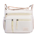 Large Capacity Waterproof Nylon Crossbody Bag for Women Multi-Pocket Shoulder Messenger