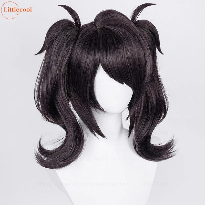 Anime Cosplay Wig with Clip Ponytails - Heat Resistant Synthetic Hair for Ame-chan & Game Characters