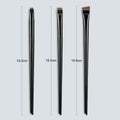 Eyebrow & Eyeliner Makeup Brush Set - Fine Angled, Flat & Precision Tools