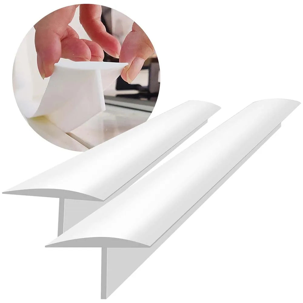 Silicone Stove Gap Covers for 4-25mm Gaps - Kitchen Counter Seal & Spill Protector