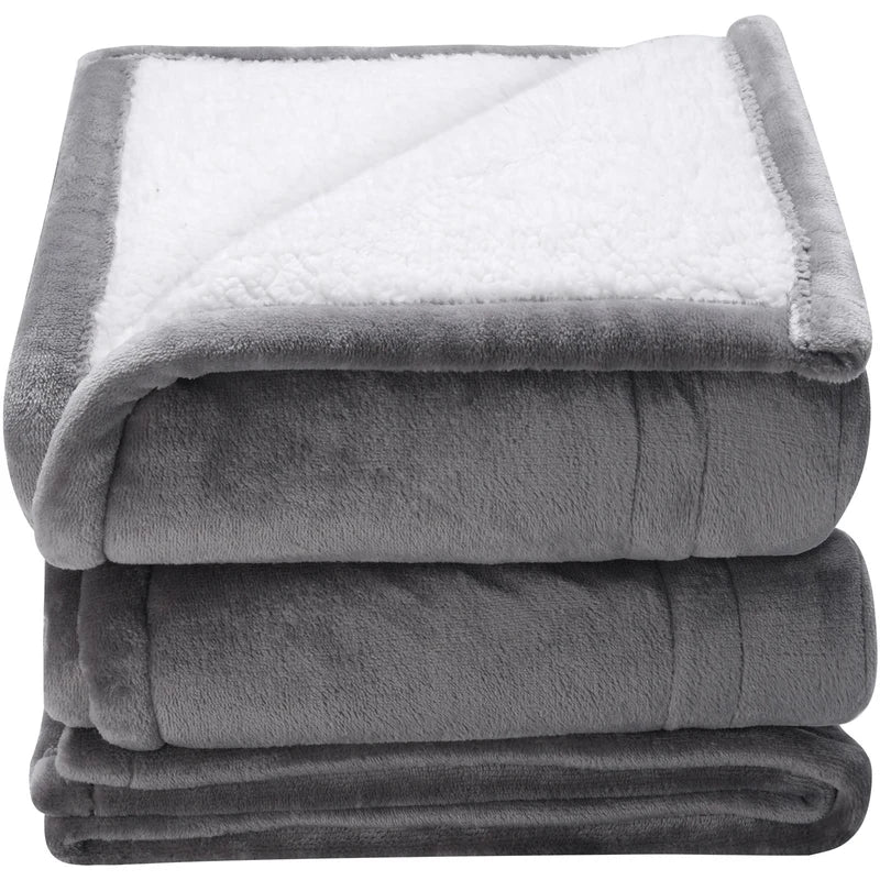 Electric Heated Throw Blanket with 5 Heating Levels and Auto-Off Timer