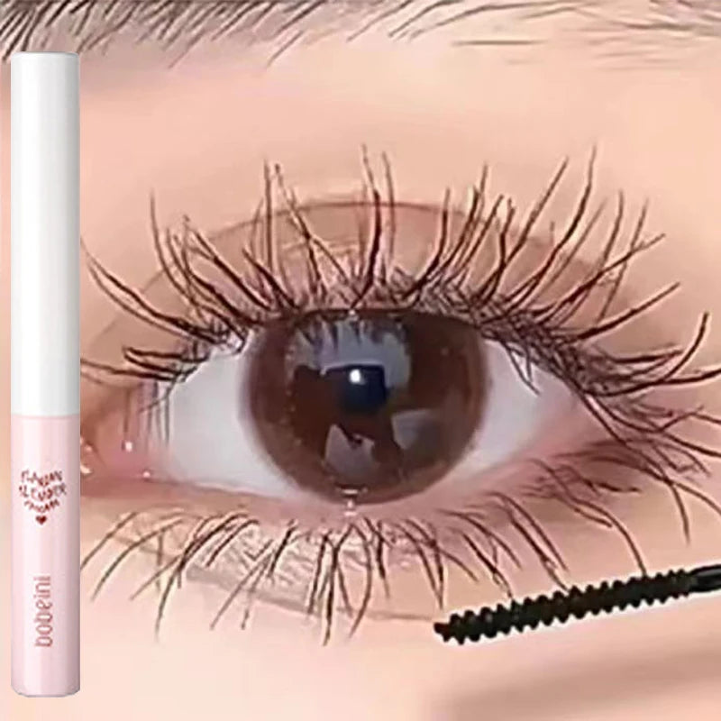 Waterproof Lengthening Mascara with Silk Fibers - Fast Dry, Curl & Define