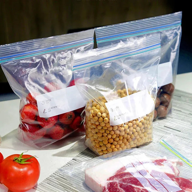 Sealed Household Food Storage Bags for Vegetables - Reusable Refrigerator Organizer