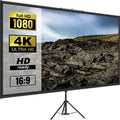 100 Inch Portable Tripod Projector Screen with Stand 4K HD Indoor Outdoor