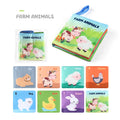 Sensory Baby Cloth Books with 3D Touch & High Contrast Visuals - Montessori Early Learning Toys
