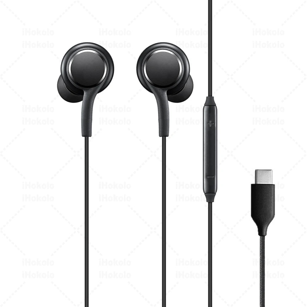 Type C Wired Earphones for Samsung Galaxy & A Series - 3.5mm Headphones