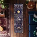 Medieval Style Anti-Slip Floor Runner Carpet for Living Room & Kitchen
