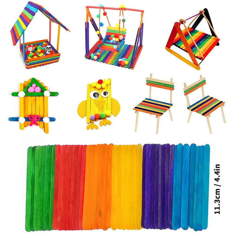 Kids DIY Art Craft Set - Creative Craft Supplies Kit for School & Party
