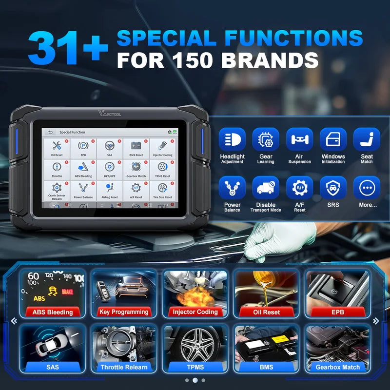 OBD2 Automotive Scanner Bi-Directional Car Diagnostic Tool with 31+Reset & Free Updates