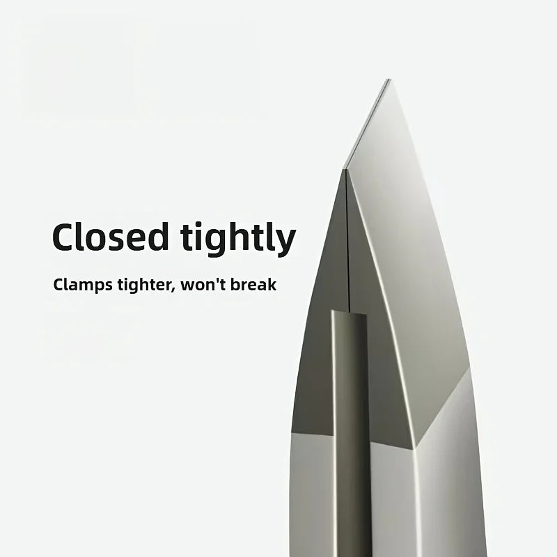 Stainless Steel Eyebrow Tweezers with Angled Tips for Hair Removal