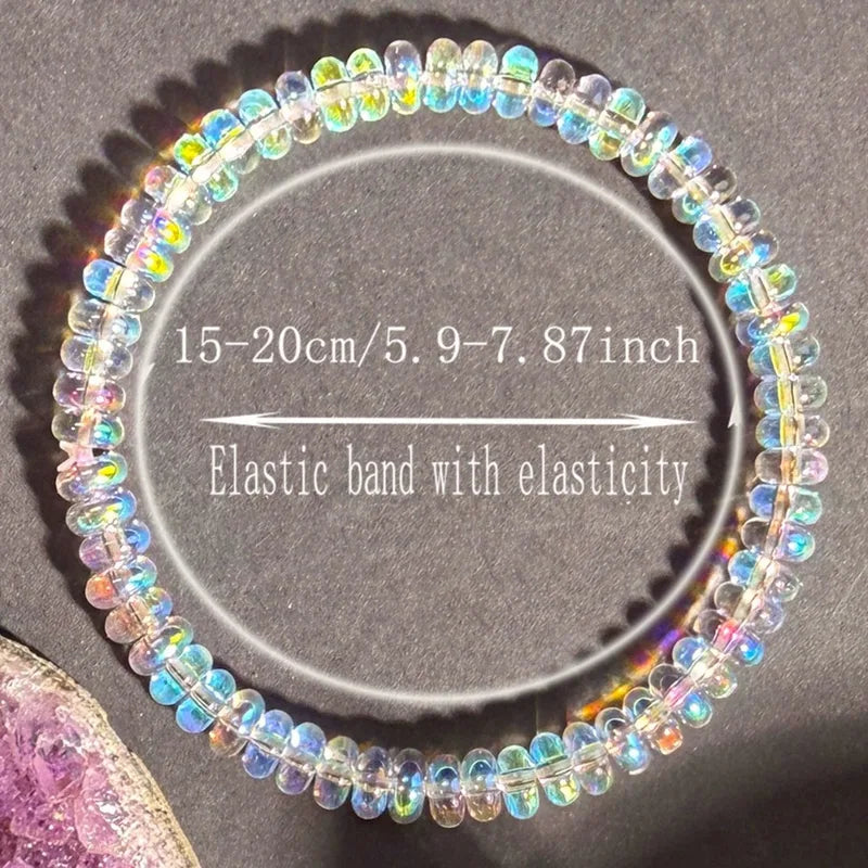 Natural Ethiopian Opal Beaded Bracelet for Women Healing Crystal Jewelry Gift