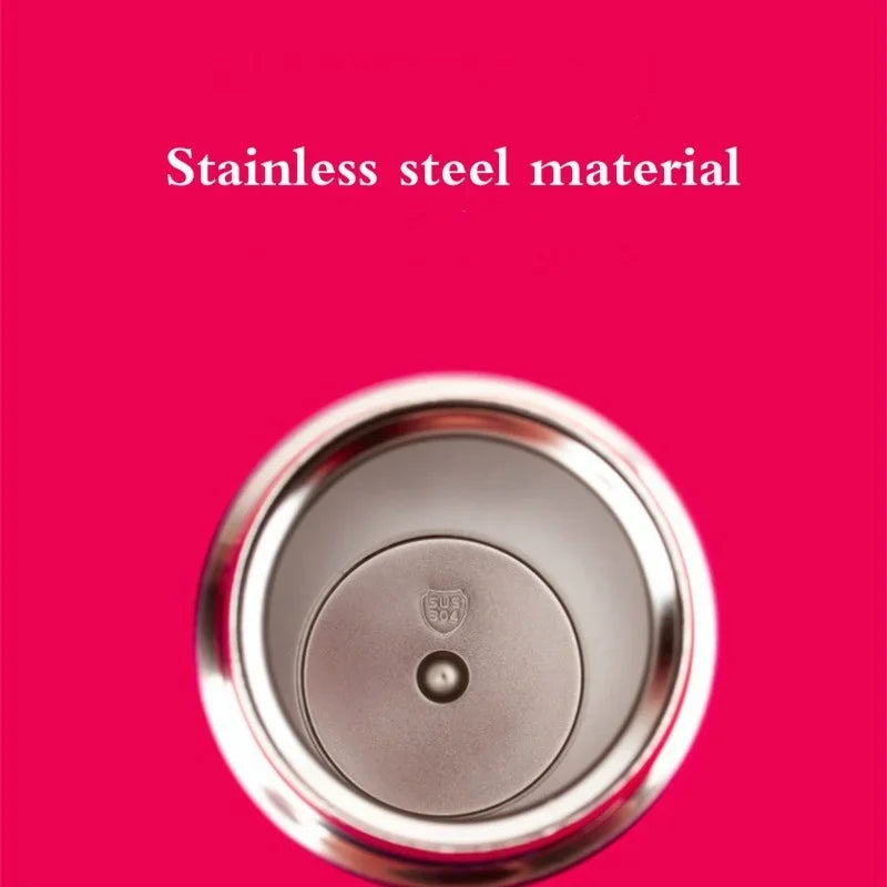 500ML Stainless Steel Vacuum Flask Thermos Cup with Bouncing Cover for Coffee Tea Milk Water