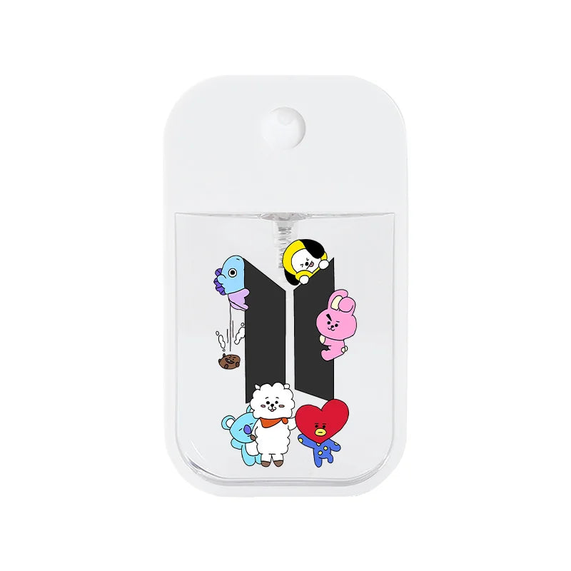 45ML Cute BT21 Plastic Water Mist Spray Bottle for Hand Sanitizer & Perfume