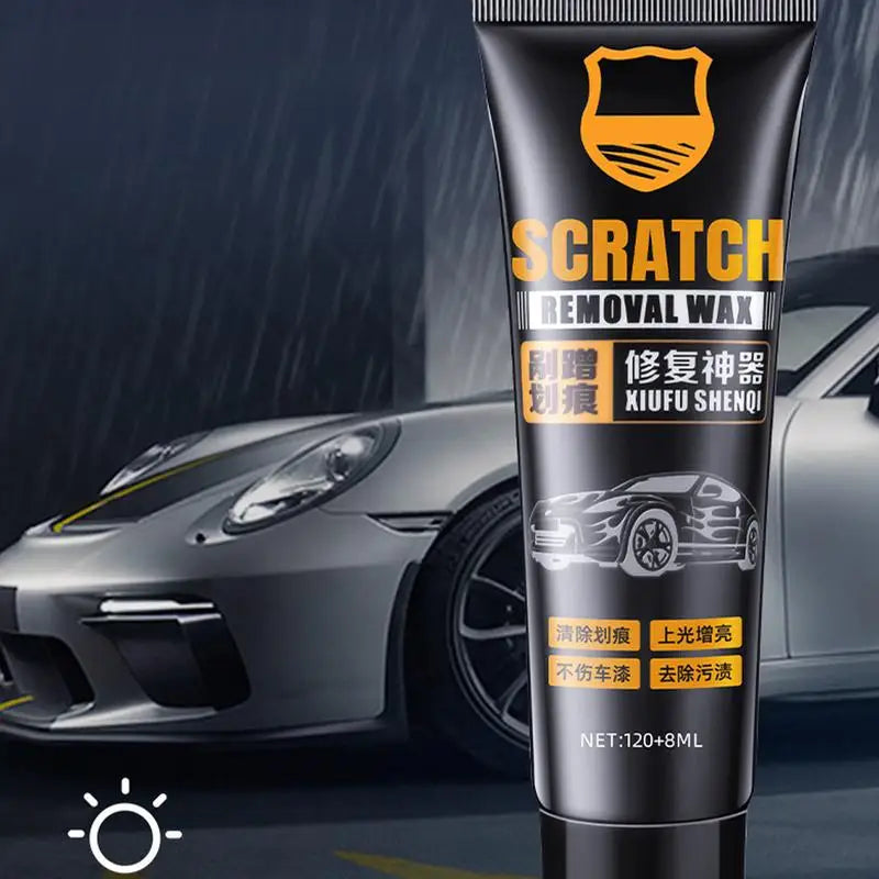 Car Scratch Repair Wax for Polishing & Restoring Paint Shine - Multi-Purpose with Sponge