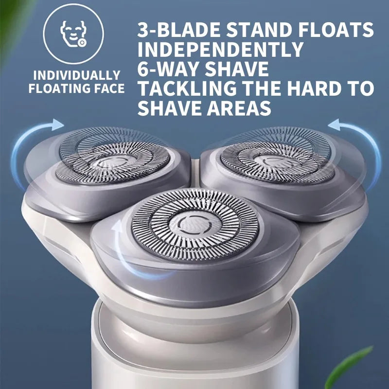 Electric Shaver for Men Waterproof Rechargeable Beard Trimmer - Fast & Precise