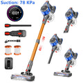 Cordless Handheld Vacuum Cleaner with Strong Suction & LED Light for Pet Hair and Carpet Cleaning