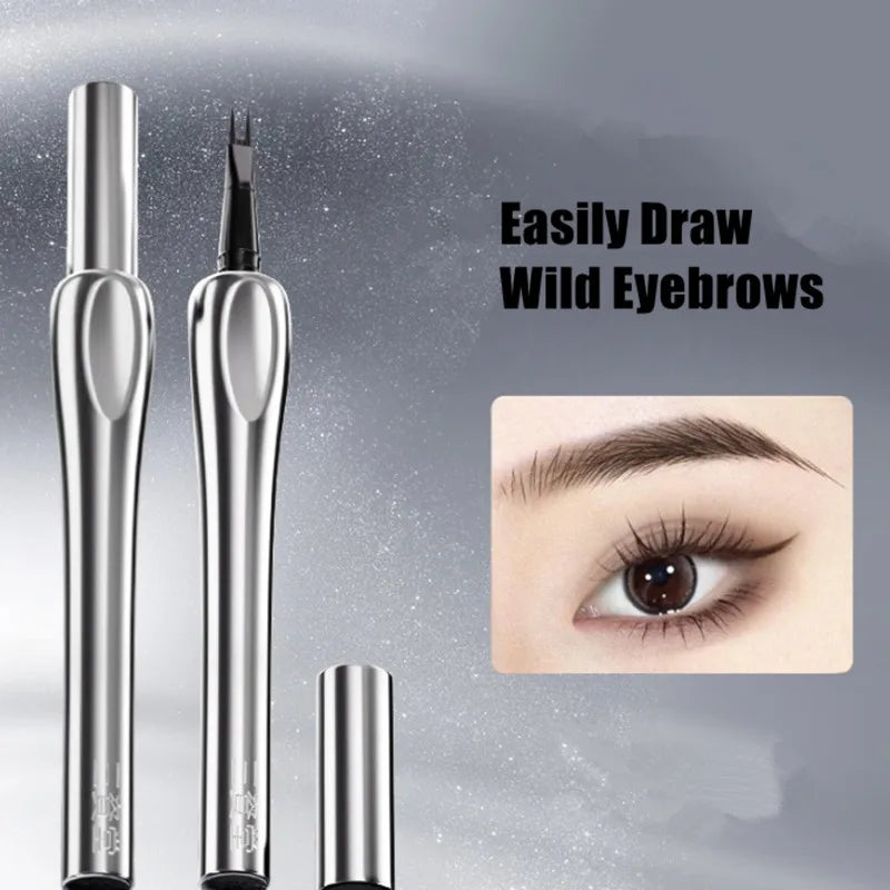 Waterproof Liquid Eyebrow Pencil & Eyeliner - Natural Finish, Long-Lasting, Aegyo-sal Hair Line Pen