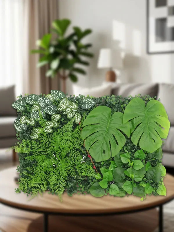 Artificial Hedge Wall Panel for Fence & Garden Decor - Green, 60x40cm