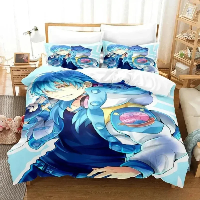 Anime Bedding Set Cartoon Duvet Cover Set 3D Print Kids Adults Bedroom Decor