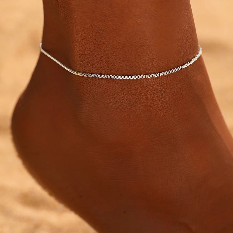 Minimalist Stainless Steel Anklet for Women - Durable Non-Fading Jewelry