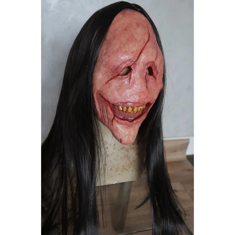Scary Demon Halloween Mask - Creepy Ghost Cosplay Prop for Themed Parties