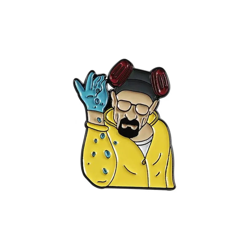 Breaking Bad Enamel Pin for Jackets Backpack Brooch Metal Badge Gift