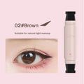 Waterproof Liquid Eyeliner Pen with Integrated Stamp for Precise Symmetrical Eye Makeup