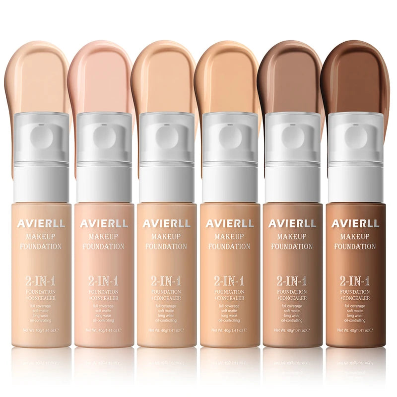 Waterproof Moisturizing Foundation & Concealer for Women - Long-Lasting Face Makeup Base
