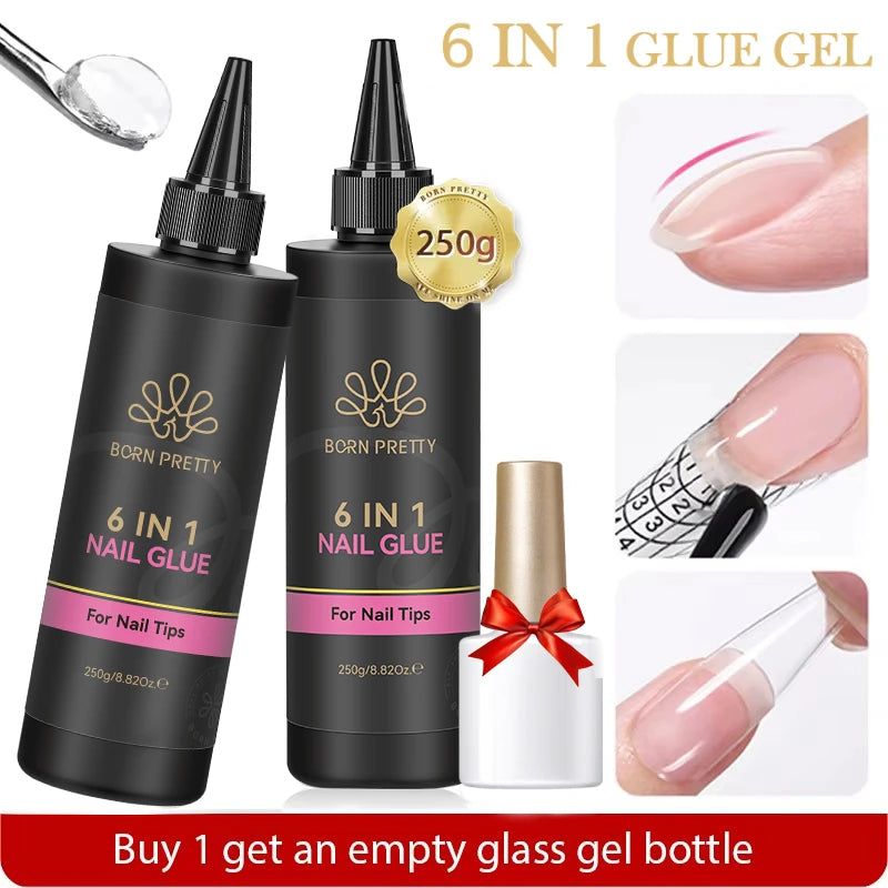 250g Multi-Functional Gel Nail Polish & Nail Tips Reinforcement Kit