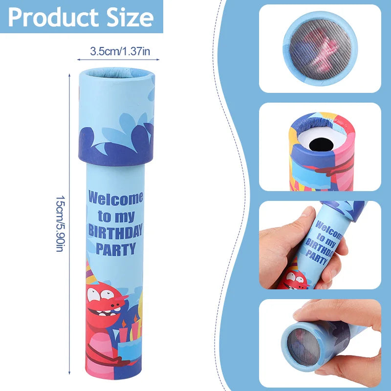 10Pcs Creative Kaleidoscopes for Kids Party Favors & Educational Gifts