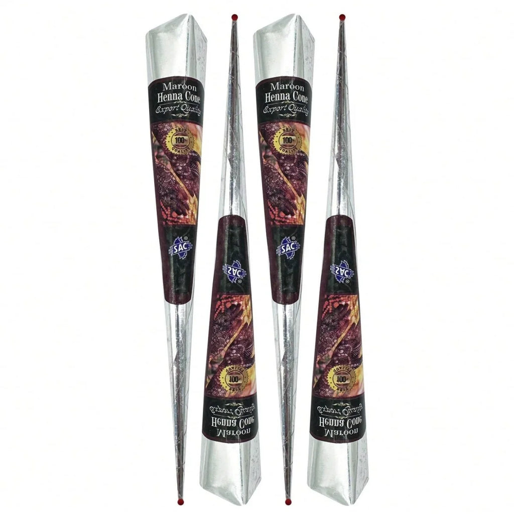 Festival Red Henna Cones for Body Art Waterproof Henna Paint - Creative Gift