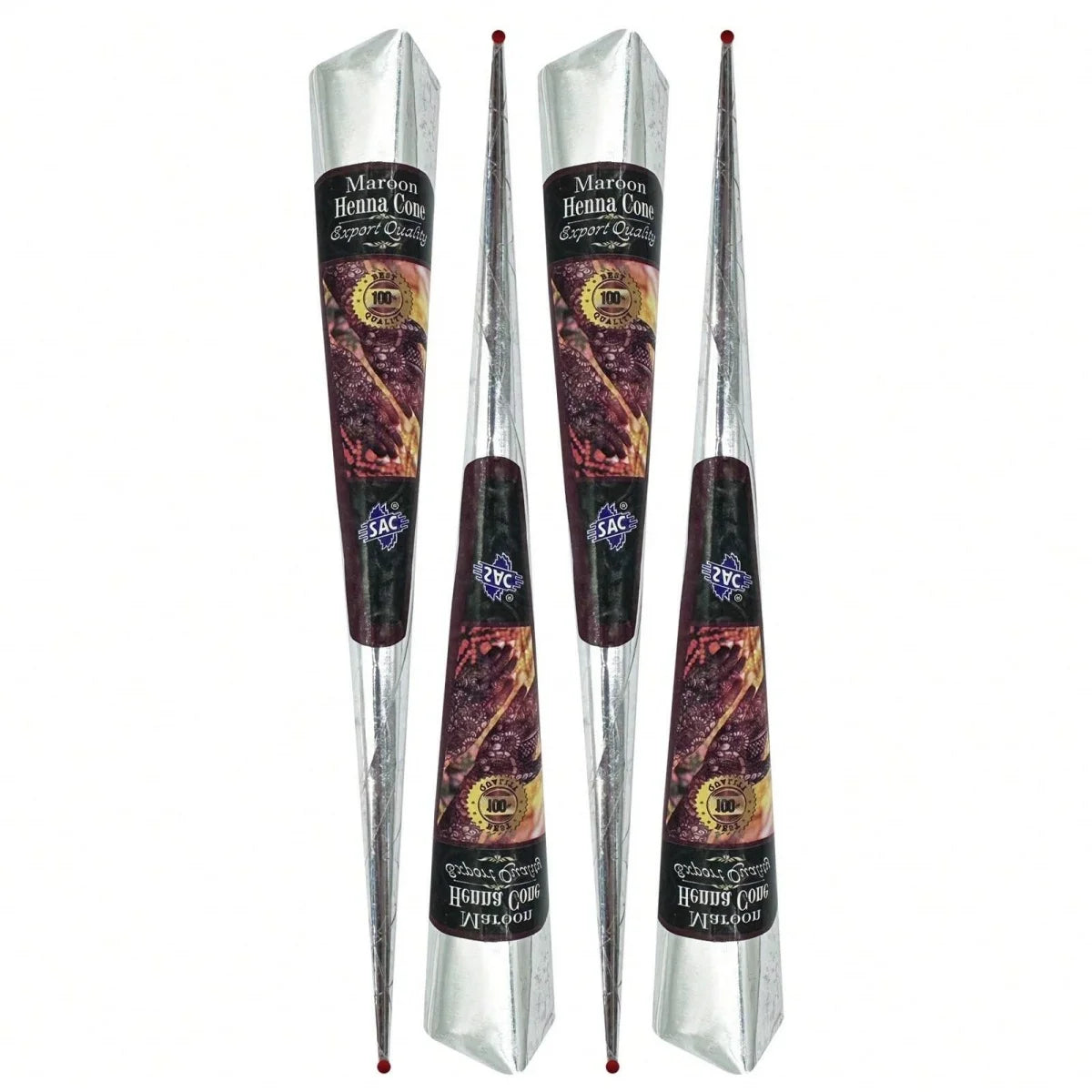 Festival Red Henna Cones for Body Art Waterproof Henna Paint - Creative Gift