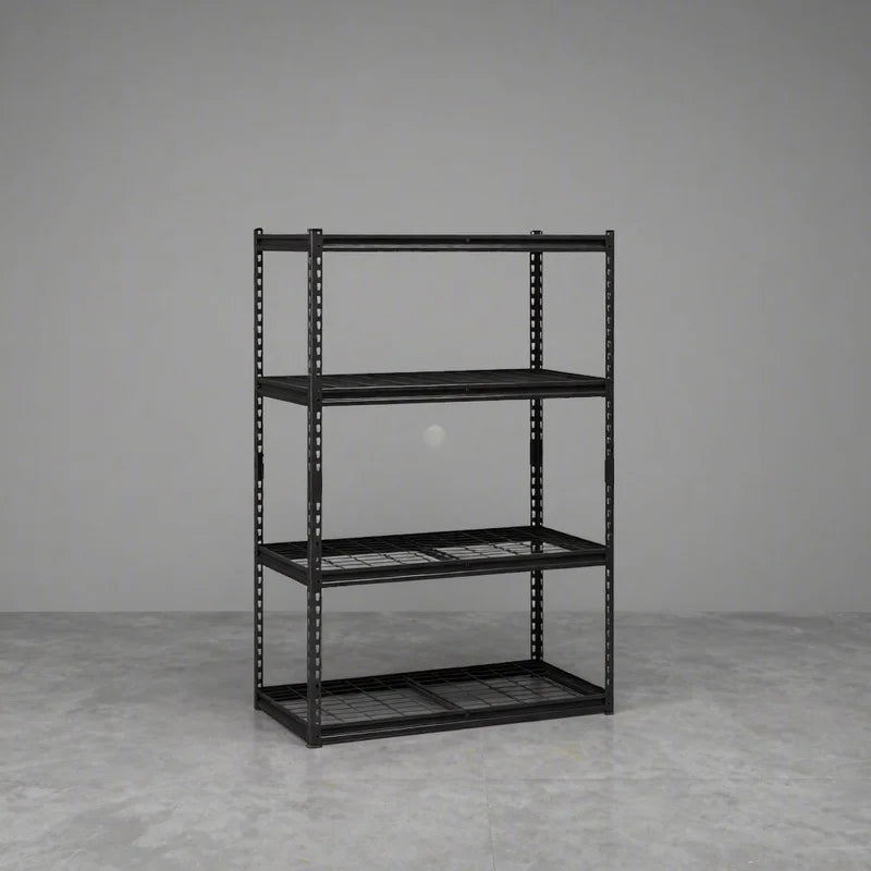 Heavy Duty Adjustable 4-Tier Storage Shelves Rack - 2400 lbs Load Capacity