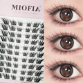 120 Bundles Mink False Eyelashes 3D Russian Cluster Makeup Extensions