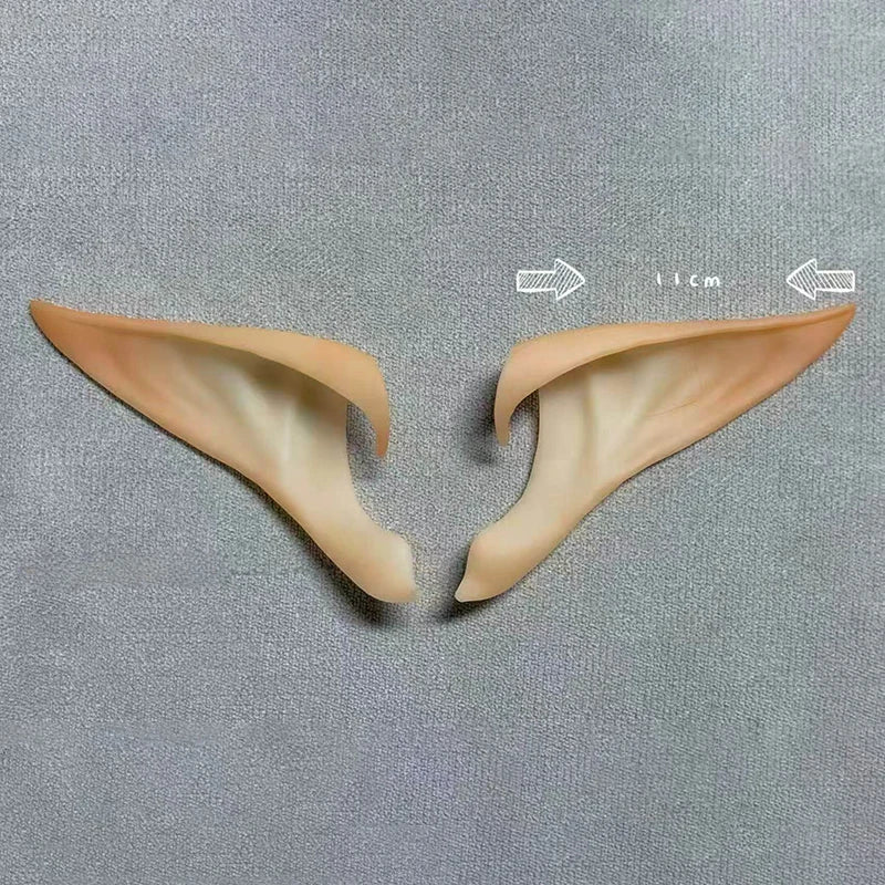 Realistic Elf Ears Cosplay Accessories - Soft Silicone Pointed Fairy False Ears