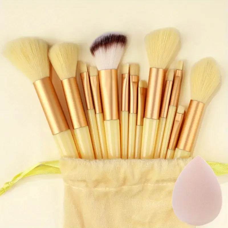 Makeup Brush Set 13 Pcs - Soft Fluffy Face & Eye Makeup Tools for Beauty
