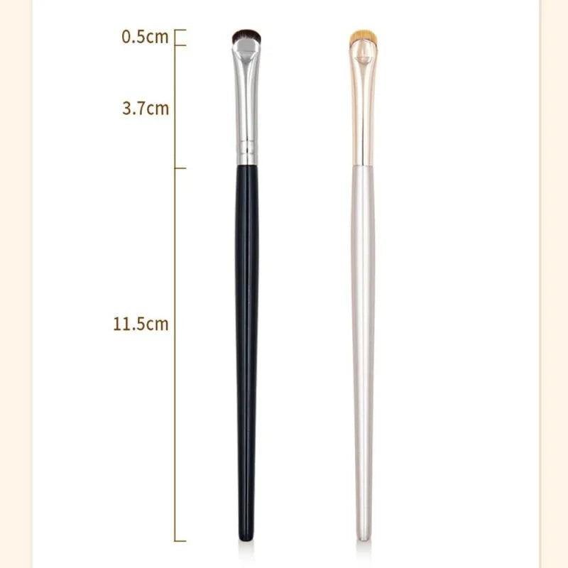 2pcs Curved Eyeshadow & Eyeliner Makeup Brushes - Precision Small Eye Tools