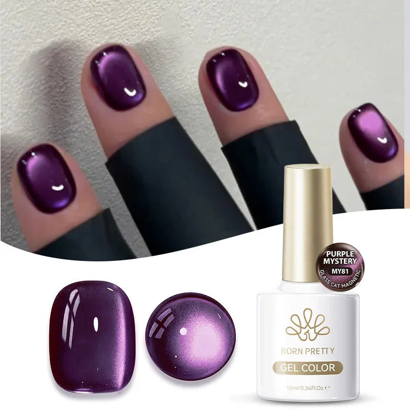 Water Gel Nail Polish with Magnetic Effect 10ml - UV & LED Soak Off Semi-Permanent Manicure