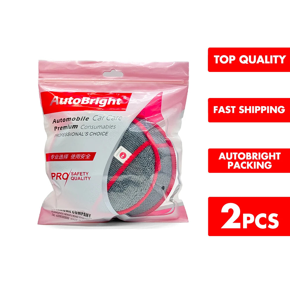 Car Waxing Sponge Applicator Pads 5 Inch Fiber Soft Foam Polishing Pads - AUTOBRIGHT