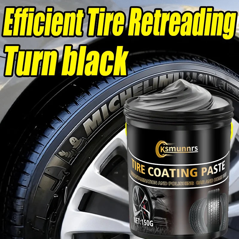 High-Gloss Tire Wax - Long-Lasting Black Tire Shine & Anti-Aging Protection
