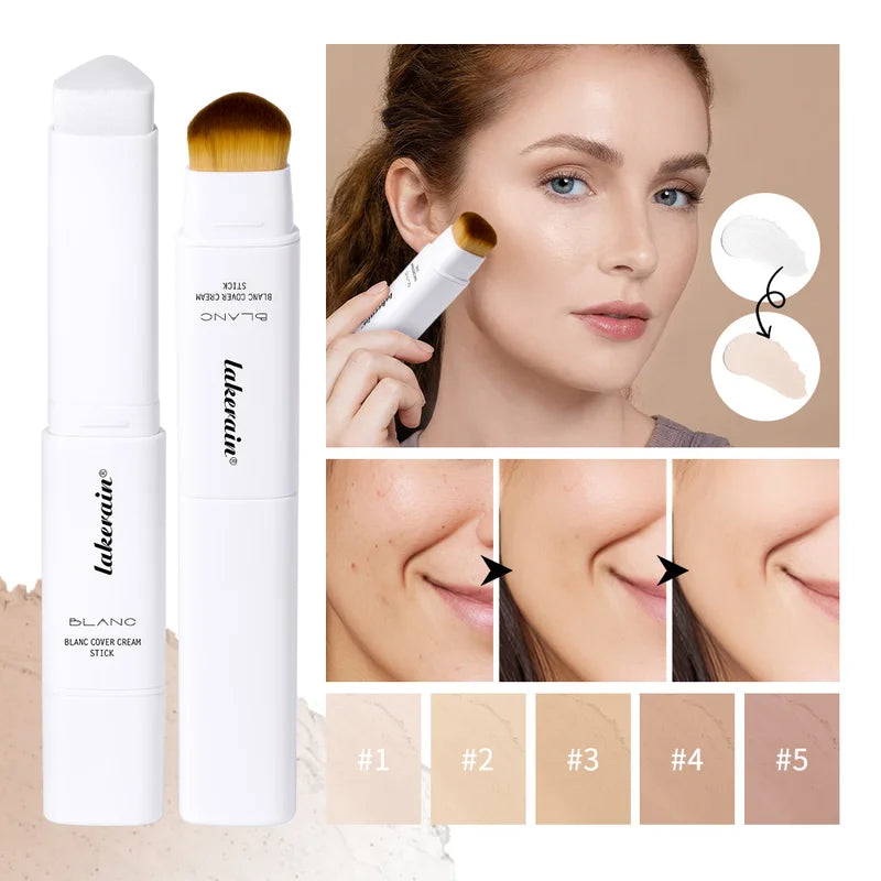 Dual-Ended Color Changing Foundation Stick - Buildable, Lightweight, Skin Tone Makeup