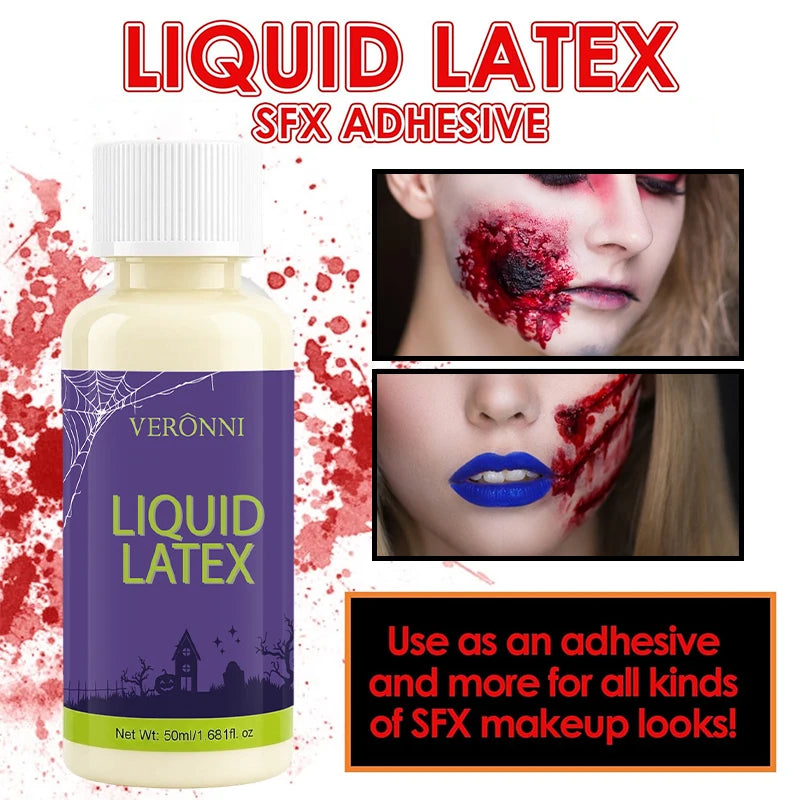 2pcs Liquid Latex SFX Makeup Kit for Special Effects and Costume Looks