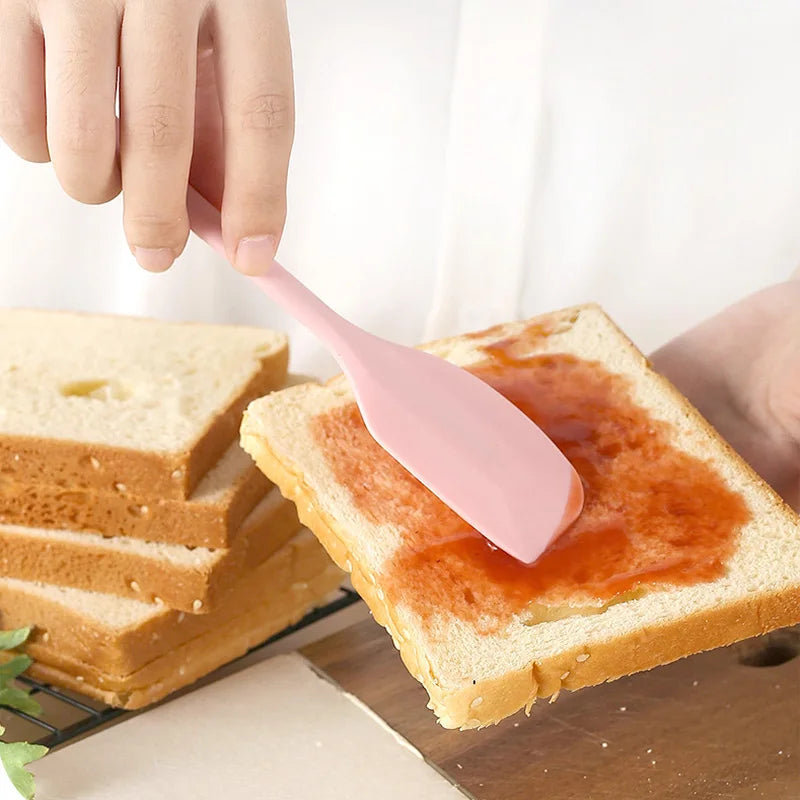Silicone Baking Spatula Set Non-Stick Heat-Resistant Kitchen Utensils for Cake Baking